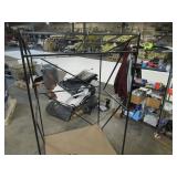 Welded Black Metal Frame Built to Fit Onto Pallets with Angled Roof - Perfect for Projects