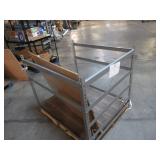 Adjustable Gray Metal Frame Built to Fit Onto Pallets - Perfect for Projects