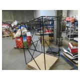 Welded Black Metal Frame Built to Fit Onto Pallets with Angled Roof - Perfect for Projects