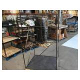 Welded Black Metal Frame Built to Fit Onto Pallets with Angled Roof - Perfect for Projects