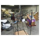 Welded Black Metal Frame Built to Fit Onto Pallets with Angled Roof - Perfect for Projects