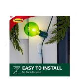 NEW Command Outdoor Light Clips with Water-Resistant Strips, 36 Hooks per Pack