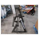 Weider Two Tier Dumbbell Rack - Black Metal (Dirty)