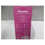 NEW JOYC Brands JOYC Mic Drop Karaoke Machine with 2 Wireless Mics & RGB Lights - PINK