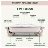NEW GreenPan Advanced 7-Quart Electric Ceramic Nonstick Skillet