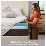 NEW Members Mark Queen Sized 3 Inch Foam Mattress Topper