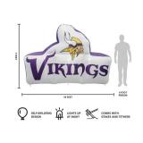 Minnesota Vikings NFL Logo Brands 7 ft x 10 ft Oversized Team Inflatable
