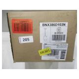 NEW Dolaimi House 1 Light Modern 7.3 Inch Seeded Clear Glass Brushed Nickel Hanging Pendant Lamp