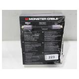 Monster Essentials Directional Fiber Optic HDMI 2.1-48 Gbps Active Optical Cable Featuring Aluminum Extrusion Connector - Supports 8K @ 60HZ, 4K @ 120HZ, Premium Certified, V-Grip, 50ft