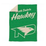 NEW Logo Brands North Dakota Fighting Hawks Luxe Dreams Throw, 60" x 80"