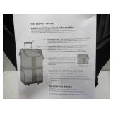 NEW ArtBin 6922SP Tote Express Rolling Portable Art Craft & Sewing Storage Organizer Bag with Wheels-Fits Sewing Machine, Black/Aqua