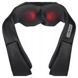 Dartwood Neck, Shoulder and Back Massager with Soothing Heat and Deep Tissue Kneading for Body and Muscle Pain Relief at Home, Office, and Cars