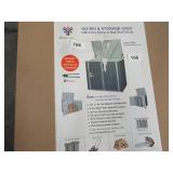 NEW Build-Well BW0503HSH-GY 5 ft. x 3 ft. Metal Horizontal Modern Storage Shed without Floor Kit - 1 Shed