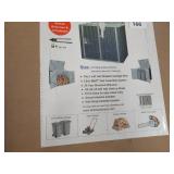 NEW Build-Well BW0503HSH-GY 5 ft. x 3 ft. Metal Horizontal Modern Storage Shed without Floor Kit - 1 Shed