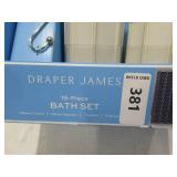 NEW Draper James 15-Piece Bath Set - Navy