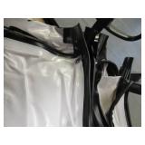 12′ x 16′ 18 oz. Black Vinyl Tarp w/ Advertisement – Reused Billboard – 15 mil Heavyweight Duty - A Grade