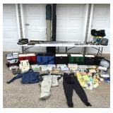 Huge MUSKY and WALLEYE Fishing Collection - Thorne Bros Custom Rods, Reels, Tons of Lures, Tackle Boxes, Fishing Gear, Maps, Fish Finders, Other Tackle and Accessories