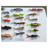 Huge MUSKY and WALLEYE Fishing Collection - Thorne Bros Custom Rods, Reels, Tons of Lures, Tackle Boxes, Fishing Gear, Maps, Fish Finders, Other Tackle and Accessories