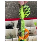 Huge MUSKY and WALLEYE Fishing Collection - Thorne Bros Custom Rods, Reels, Tons of Lures, Tackle Boxes, Fishing Gear, Maps, Fish Finders, Other Tackle and Accessories