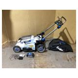 HART 40-Volt Cordless Brushless 20-inch Push Mower Kit, (1) 4.0Ah Lithium-Ion Battery (1) Charger