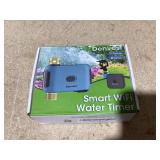 Denvest WiFi Water Timer with Brass Inlet, 1 Zone Smart Sprinkler Timer for Garden Hose Faucet, Hose Timers with WiFi Hub, Up to 20 Watering Plans, APP & Voice Control, Compatible with Alexa