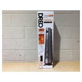 Dreo 1500W Solaris 818 Oscillating Ceramic 30" Indoor Space Heater for Home or Large Bedroom with Remote Control Silver: ETL Listed, 9 Settings