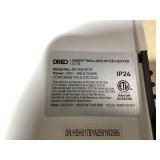 DREO 1500W Smart Wall Mount Ceramic Heater, Furnace, w/Remote 30° Oscillation, Adj Thermostat, Remote, Bedroom, Office, White (Missing Hardware)