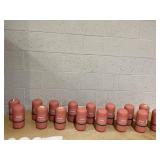 LOT OF 16 biom Refillable Wipe Dispensers With Magnetic Lids