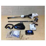 HART 40V Supercharge Brushless 15" Carbon Fiber Shaft String Trimmer Kit - Attachment Capable (1) 4Ah Battery (1) Charger