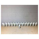 LOT OF 28 biom Mini Refillable Wipe Dispensers With Magnectic Lids