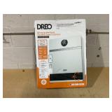 DREO 1500W Smart Wall Mount Ceramic Heater, Furnace, w/Remote 30° Oscillation, Adj Thermostat, Remote, Bedroom, Office, White