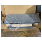 Yaheetech Full Bed Frame Upholstered Platform Bed with Wing Side Tufted Headboard/Sturdy Wooden Slat Support/No Box Spring Needed/Mattress Foundation,Light Gray Full Bed (Missing Hardware)