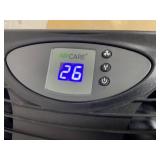 AIRCARE VALIANT -Gal. Cool Mist Evaporative Whole House Humidifier for 4,000 sq. ft., Brushed Nickel (Used, Missing Front Right Wheel)