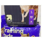 LOT OF 5 up&up Training Pads Size Large