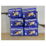 LOT OF 6 up&up Dog Diapers Size Small 12" To 19" Waist From 10-35 Lb.