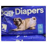 LOT OF 6 up&up Dog Diapers Size Small 12" To 19" Waist From 10-35 Lb.