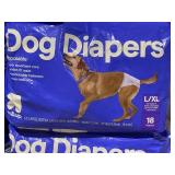 LOT OF 5 up&up Dog Diapers Size L/XL 22" To 37" Waist Over 70 Lb.