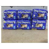 LOT OF 6 up&up Dog Diapers Size Small 12" To 19" Waist From 10-35 Lb.