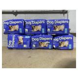 LOT OF 6 up&up Dog Diapers Size Small 12" To 19" Waist From 10-35 Lb.