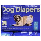 LOT OF 6 up&up Dog Diapers Size Small 12" To 19" Waist From 10-35 Lb.