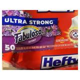 LOT OF 9 Hefty Trash Bags