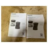 LOT OF 2 Honeywell HHF360B 1500W 360? Surround Indoor Heater Black: Portable Space Heater for Bedroom, ETL Listed, Fan Driven