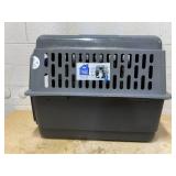 Petmate Pet Porter Traditional Travel Dog Kennel Portable Plastic Carrier, Medium to Large 36" for Dogs 50-70 lb, Gray (Transit Damage. Missing Tie Downs, See Photos)