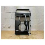 HOMCOM Bedside Commode Chair for Seniors, Adults, Handicap, Raised Toilet Seat with Arm, Adjustable Height, 331 lbs, Black (Missing Bucket)