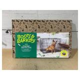 Boots & Barkley 2 Door Wire Collapsible Dog Crate - Black - Large Size 36"x23"x25"