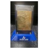 Babe ruth 22 carat gold card