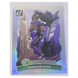 Lamar Jackson 2025 Panini Donruss Downtown #1 Jumbo - Baltimore Ravens Football Card