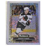 Brock Faber Rookie 2023-24 Parkhurst Pulsar SP #150 - Minnesota Wild Hockey Card