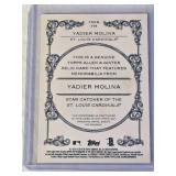 Yadier Molina 2019 Topps Allen & Ginter Relic - St. Louis Cardinals Baseball Card