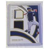 Byron Buxton 2022 Panini Immaculate Collection Dual Relic #IMD-BB and Numbered 33/99 - Minnesota Baseball Card